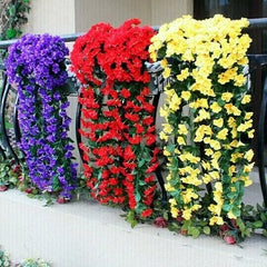 🌺🌷Vivid Artificial Hanging Orchid Bunch