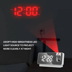 Mirror projection alarm clock