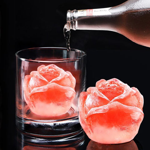 3D Rose Shape Ice Cube Mold🌹Party Cocktail Goodies