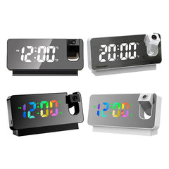 Mirror projection alarm clock