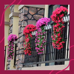 🌺🌷Vivid Artificial Hanging Orchid Bunch