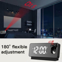 Mirror projection alarm clock