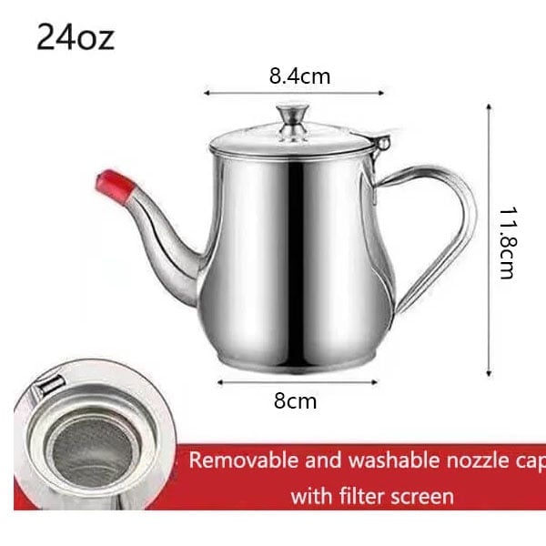 Last Day Special Sale-- Stainless Steel Oil Filter Pot